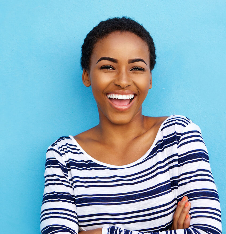 woman with a bright, white smile